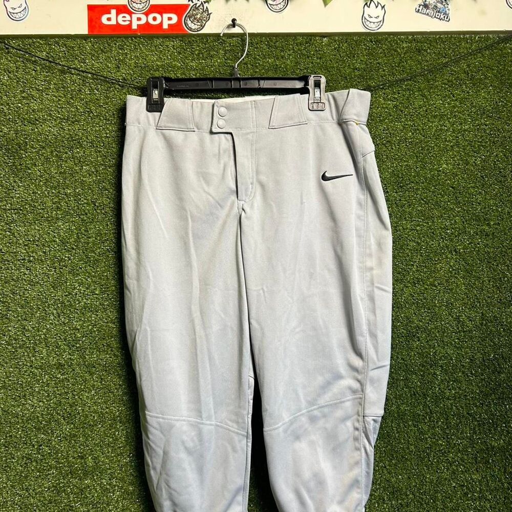 Nike Women's Grey and Blue Trousers